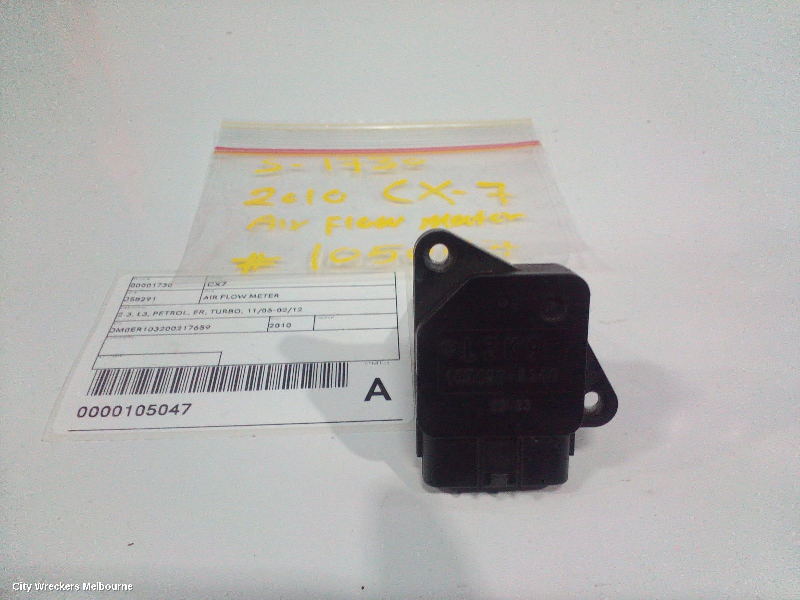 MAZDA CX7 AIR FLOW METER, 2.3, L3, PETROL, ER, TURBO, 11/2006 - 02/2012
