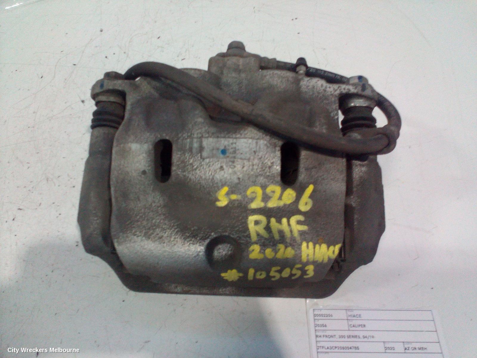 TOYOTA HIACE CALIPER, RH FRONT, 300 SERIES, 04/2019 ONWARDS