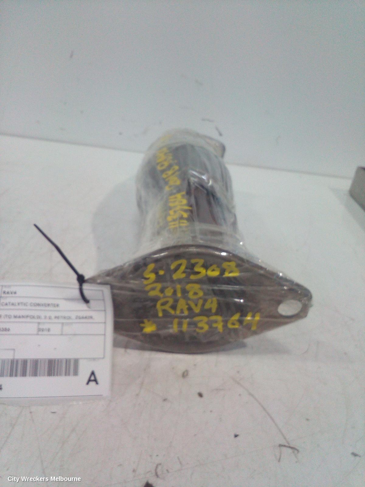 TOYOTA RAV4 CATALYTIC CONVERTER, BOLT ON CAT TYPE (TO MANIFOLD), 2.0, PETROL, ZSA42R, 12/2012 - 11/2018
