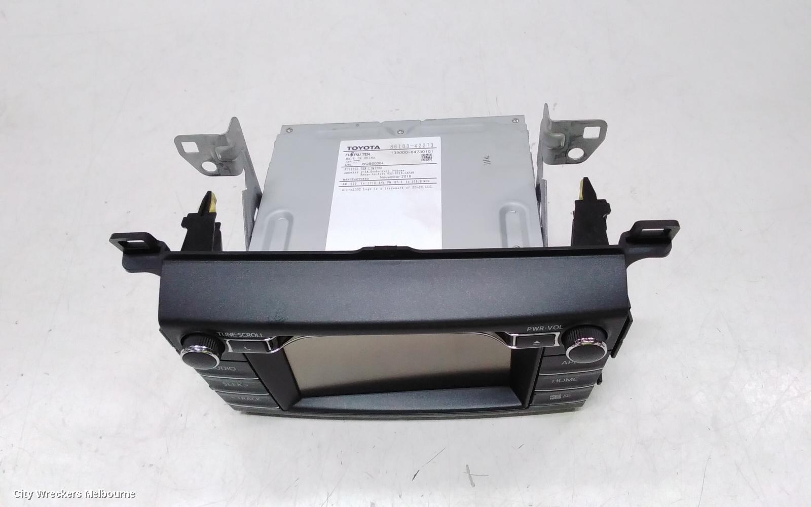 TOYOTA RAV4 RADIO/CD/DVD/SAT/TV, HEAD UNIT, W/ DISPLAY UNIT, 8IN TOUCHSCREEN, NON PREMIUM TYPE, XA50, GX/GXL/XSE, 11/2018 - 06/2022