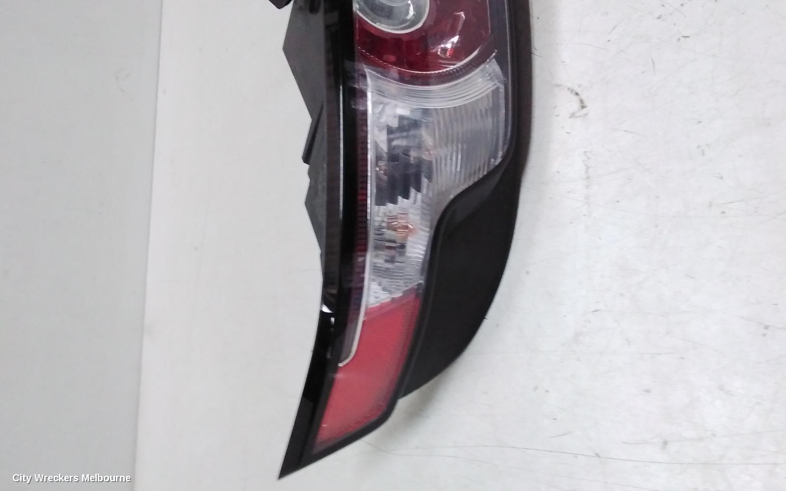 LAND ROVER RANGEROVER EVOQUE LEFT TAILLIGHT, IN BODY, L538, RED/CLEAR TYPE, 11/2011 - 06/2015