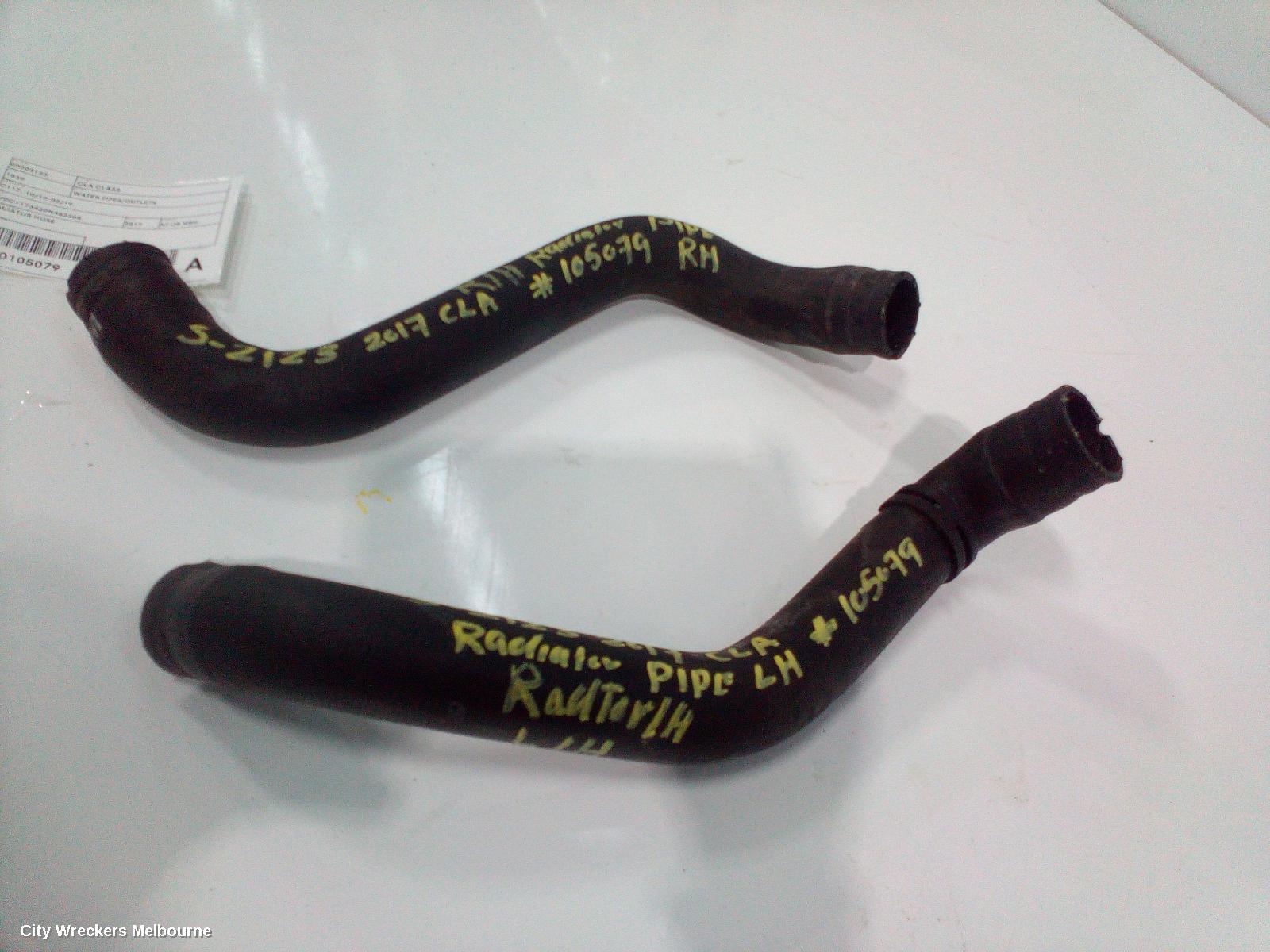 MERCEDES CLA CLASS WATER PIPES/OUTLETS, C117, 10/2013 - 02/2019