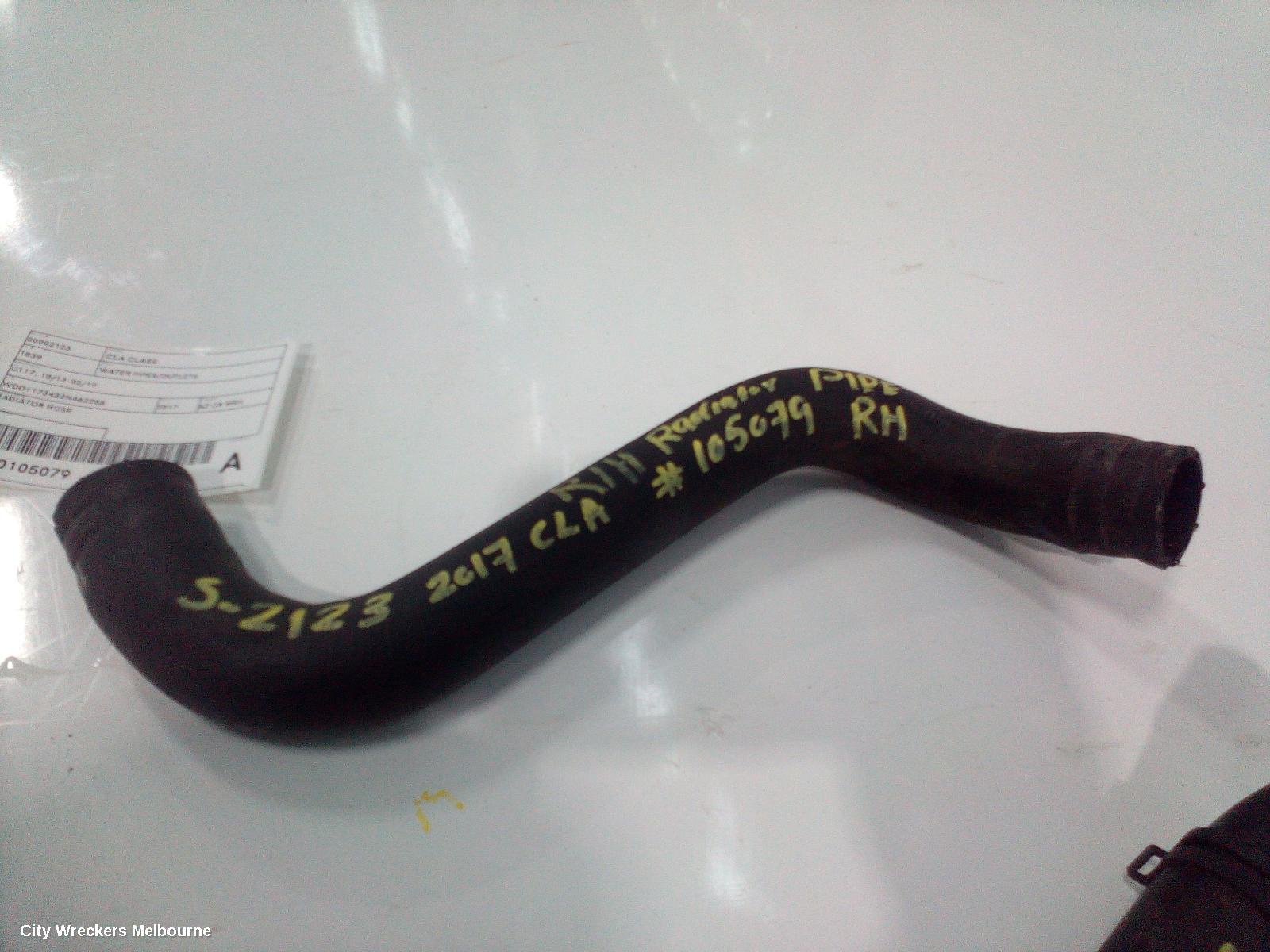 MERCEDES CLA CLASS WATER PIPES/OUTLETS, C117, 10/2013 - 02/2019