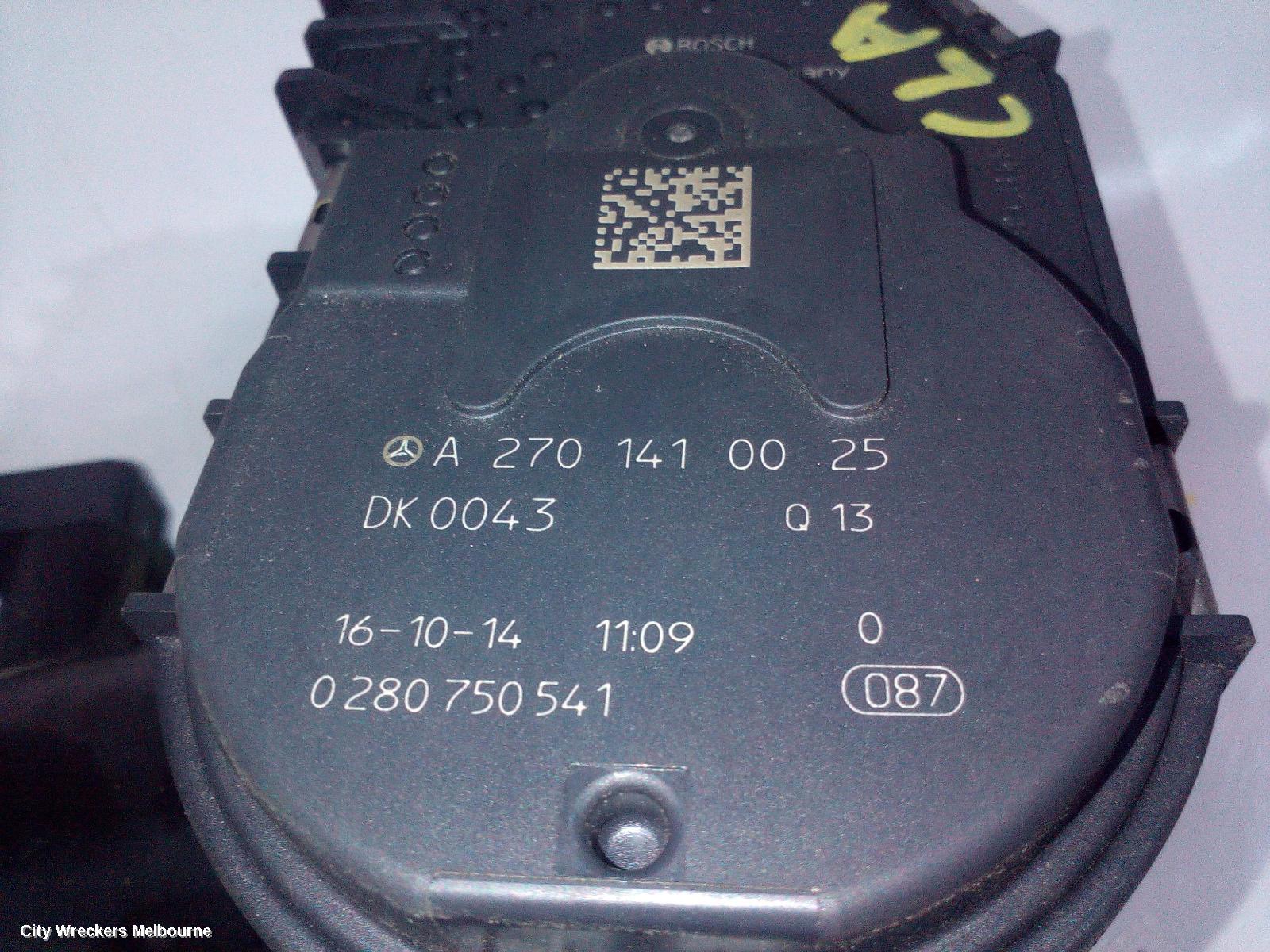 MERCEDES CLA CLASS THROTTLE BODY, 1.6, PETROL, C117/X117, 10/2013 - 01/2019