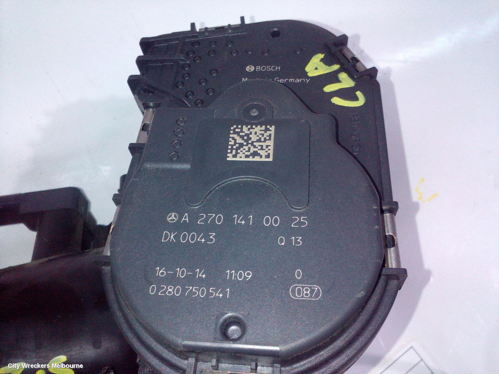 MERCEDES CLA CLASS THROTTLE BODY, 1.6, PETROL, C117/X117, 10/2013 - 01/2019
