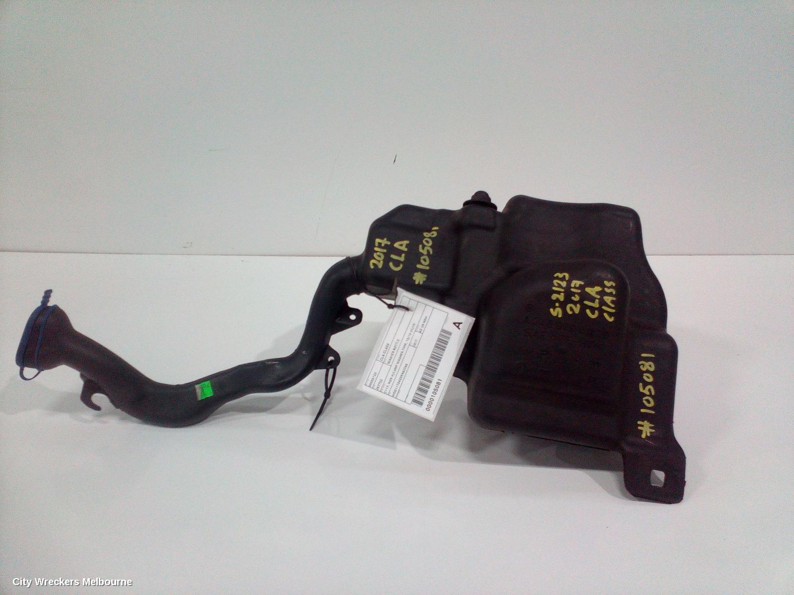 MERCEDES CLA CLASS WASHER BOTTLE, C117, NON H/LAMP WASHER TYPE, 10/2013 - 01/2019