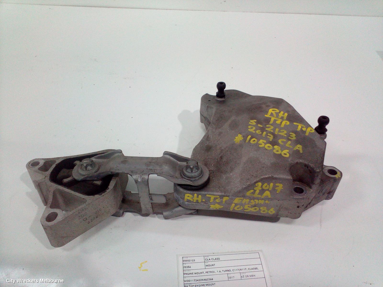 MERCEDES CLA CLASS MOUNT, ENGINE MOUNT, PETROL, 1.6, TURBO, C117/X117, CLA200, 270.910 CODE, 10/2013 - 01/2019