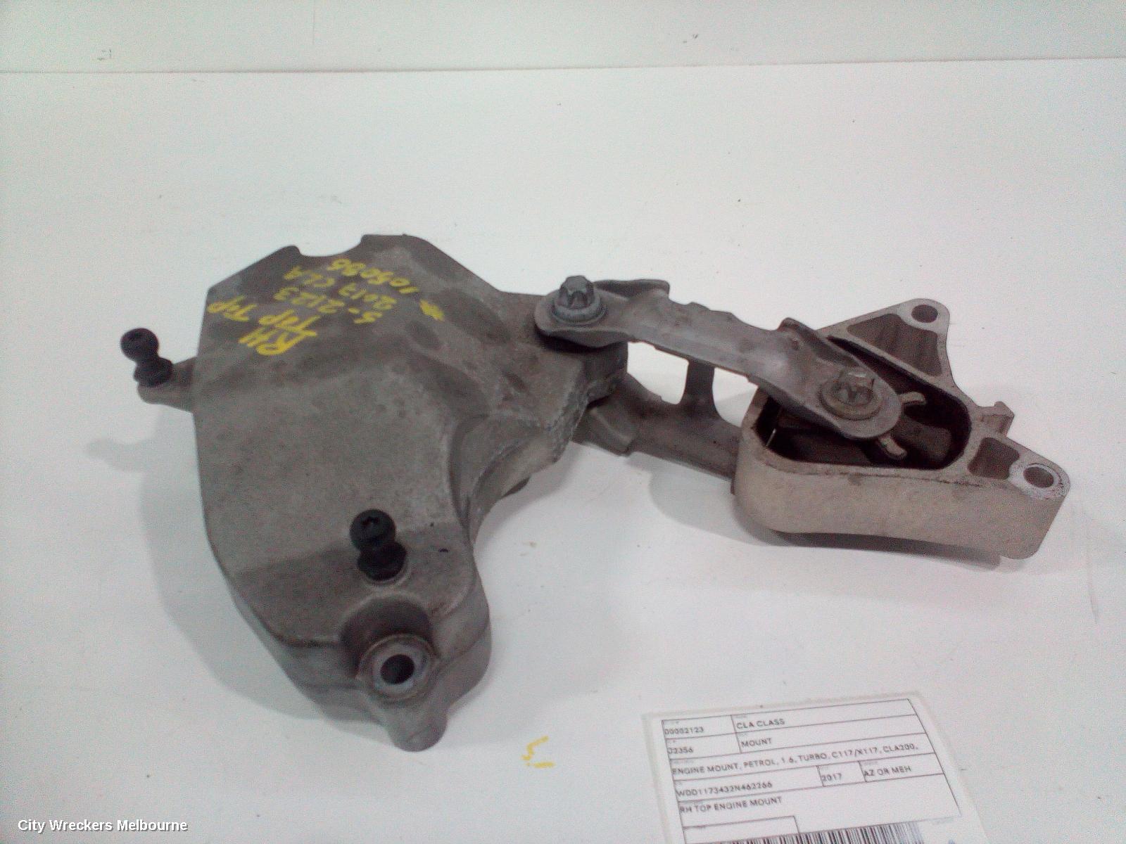 MERCEDES CLA CLASS MOUNT, ENGINE MOUNT, PETROL, 1.6, TURBO, C117/X117, CLA200, 270.910 CODE, 10/2013 - 01/2019