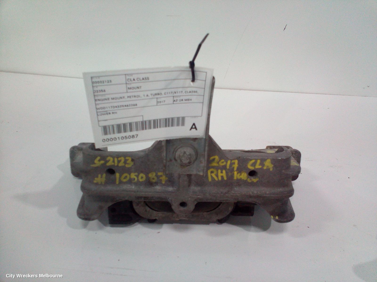 MERCEDES CLA CLASS MOUNT, ENGINE MOUNT, PETROL, 1.6, TURBO, C117/X117, CLA200, 270.910 CODE, 10/2013 - 01/2019