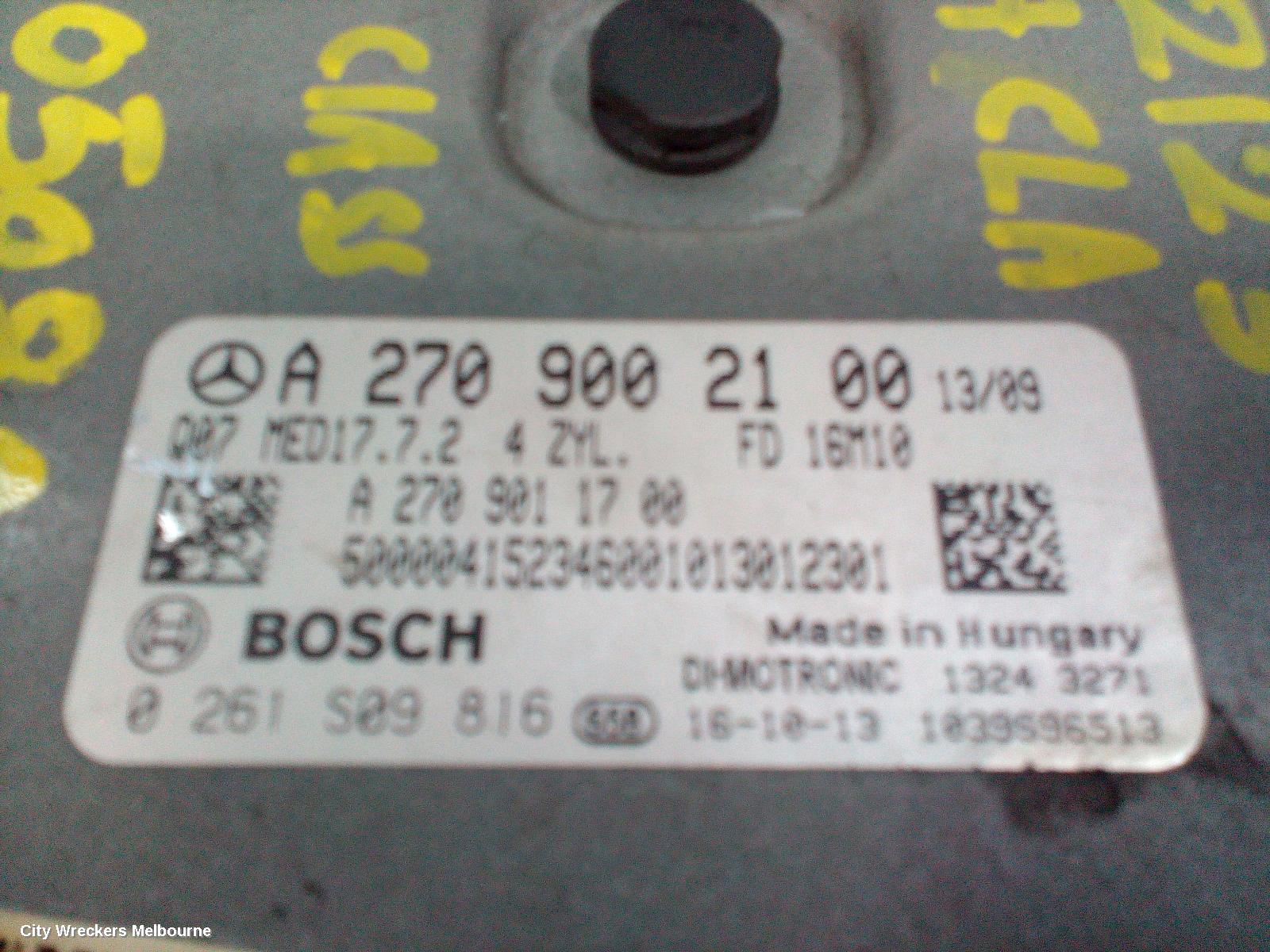MERCEDES CLA CLASS ECU, ENGINE ECU, 1.6, PETROL, ECU ONLY, C117/X117, 10/2013 - 01/2019