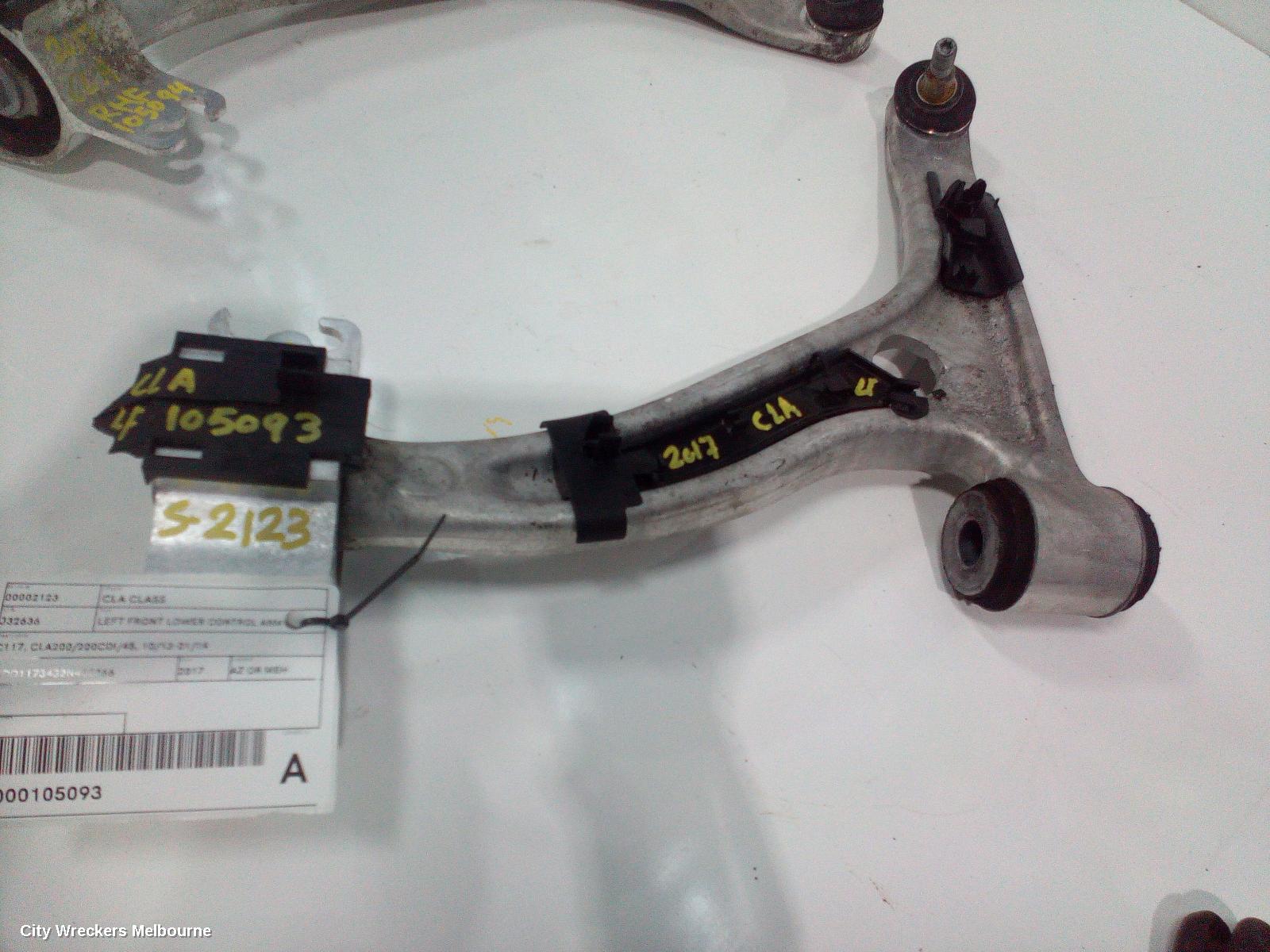 MERCEDES CLA CLASS LEFT FRONT LOWER CONTROL ARM, C117/X117, NON VARIABLE TYPE, CLA180/CLA200/CLA200CDI/CLA250, 09/2013 - 01/2019