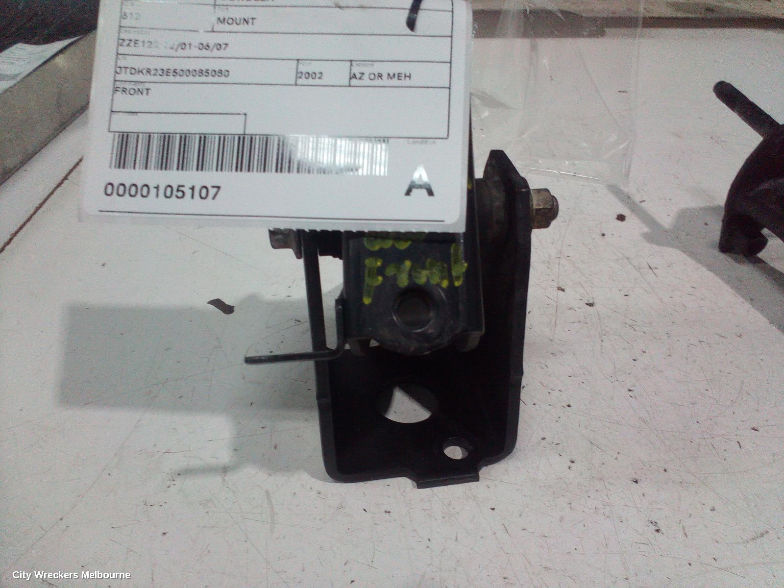 TOYOTA COROLLA MOUNT, ZZE122 12/2001 - 06/2007