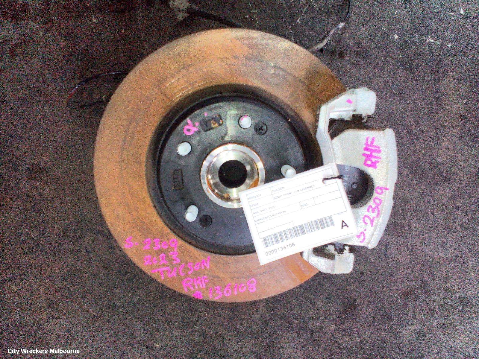 HYUNDAI TUCSON RIGHT FRONT HUB ASSEMBLY, NX4, AWD, 02/2021 ONWARDS
