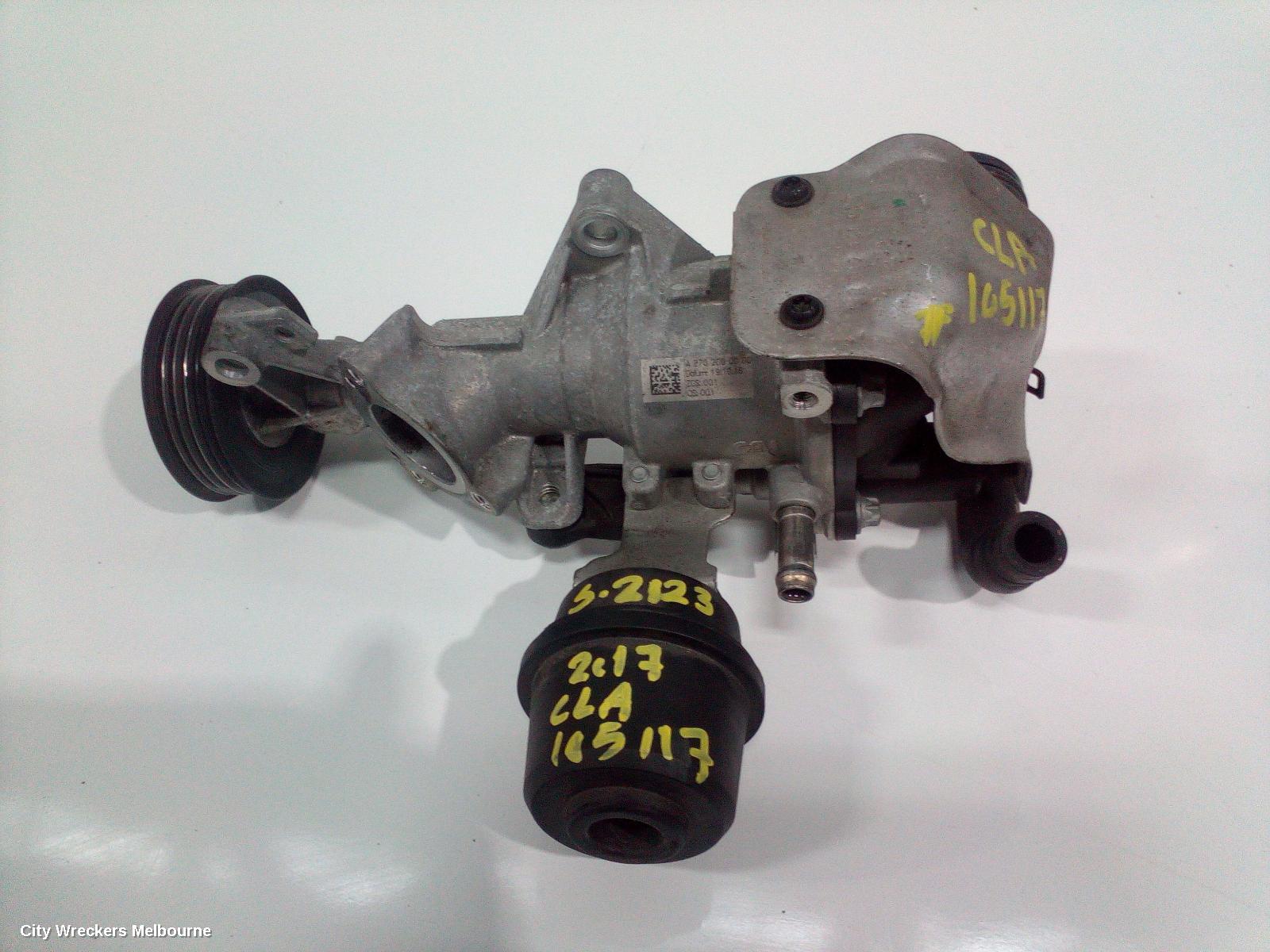 MERCEDES CLA CLASS WATER PUMP, PETROL, 1.6, TURBO, C117/X117, 10/2013 - 01/2019