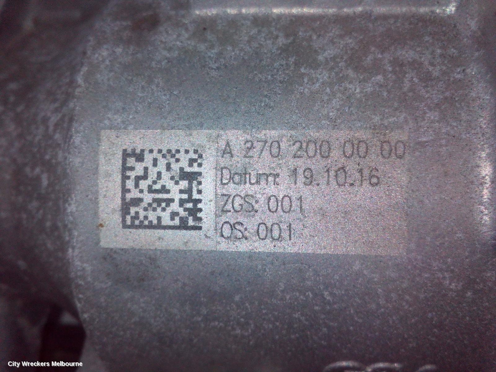 MERCEDES CLA CLASS WATER PUMP, PETROL, 1.6, TURBO, C117/X117, 10/2013 - 01/2019