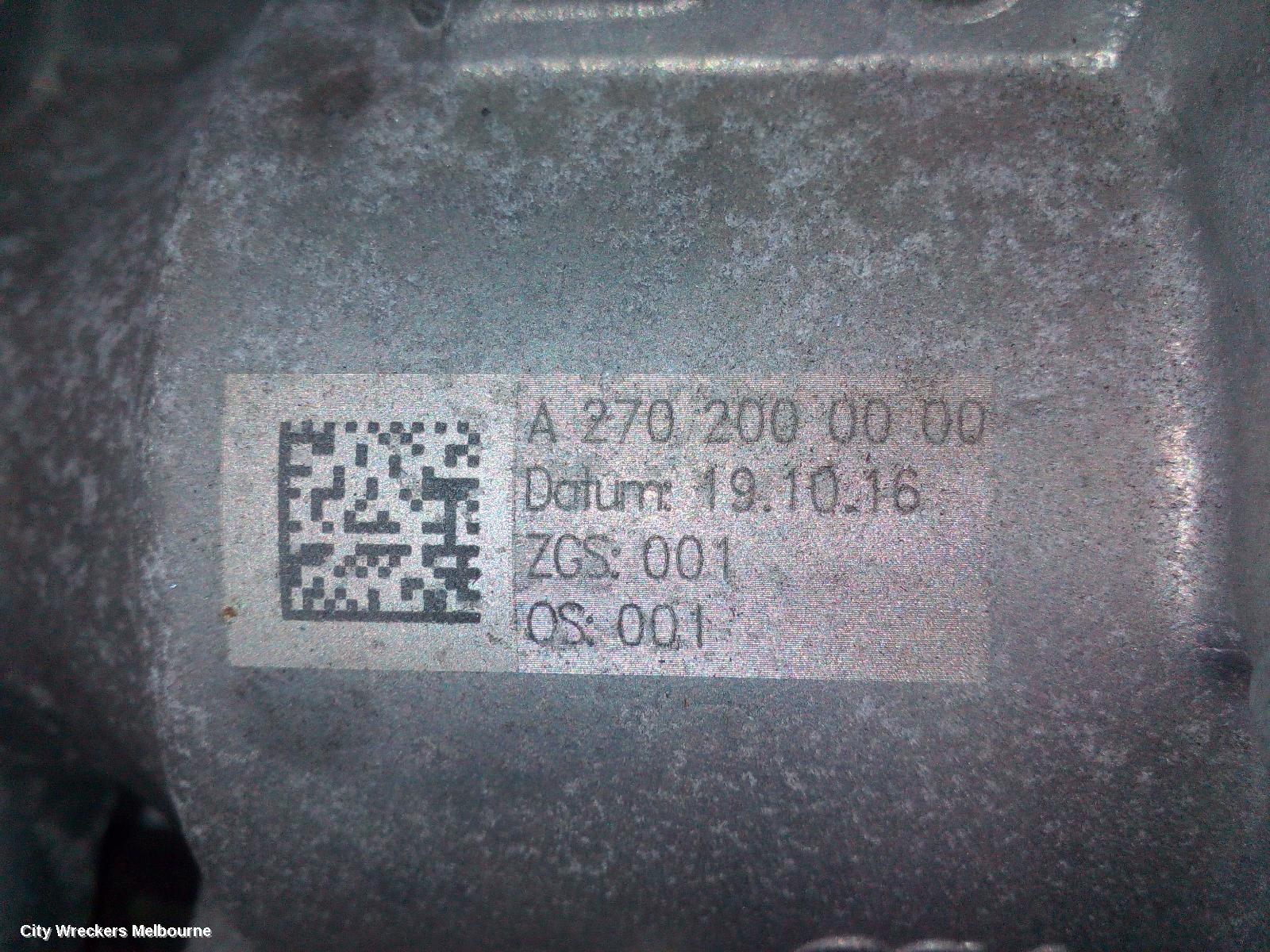 MERCEDES CLA CLASS WATER PUMP, PETROL, 1.6, TURBO, C117/X117, 10/2013 - 01/2019