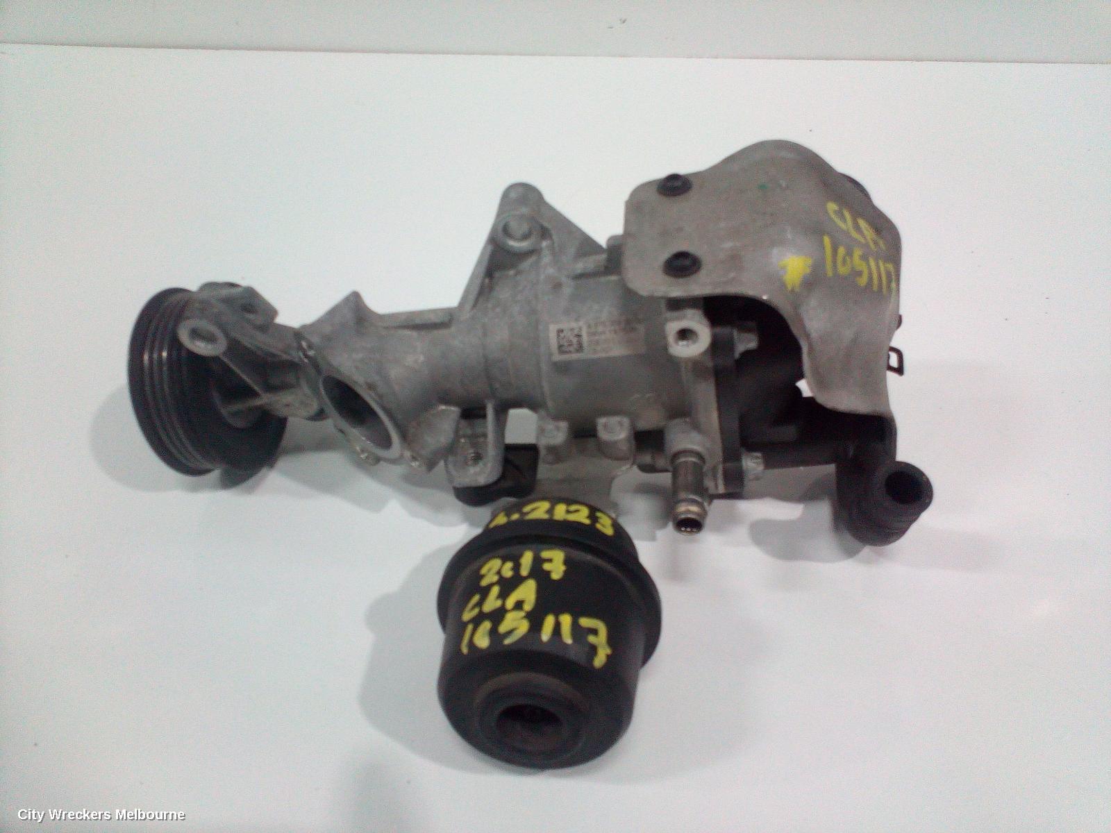 MERCEDES CLA CLASS WATER PUMP, PETROL, 1.6, TURBO, C117/X117, 10/2013 - 01/2019