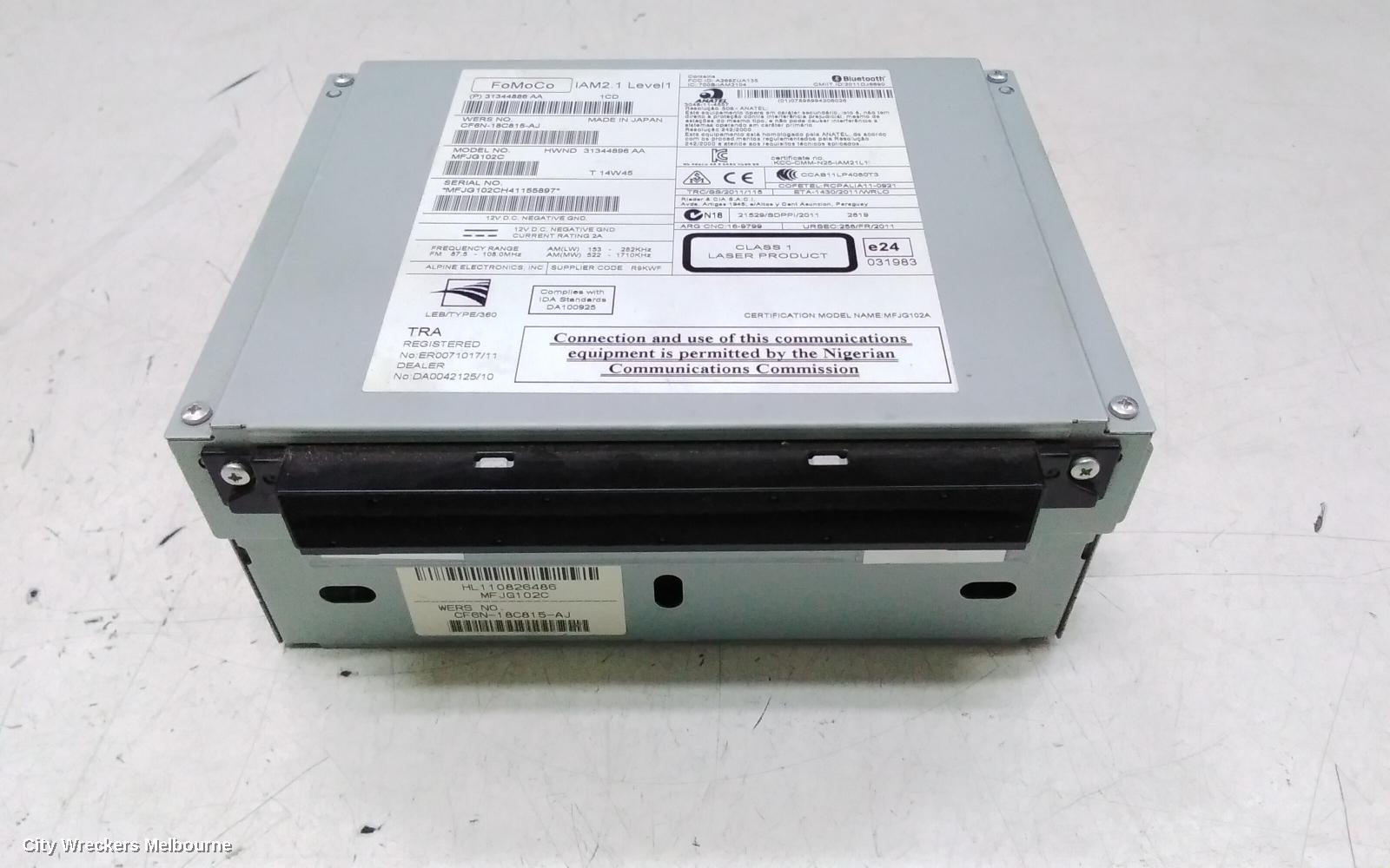 LAND ROVER RANGEROVER EVOQUE RADIO/CD/DVD/SAT/TV, HEAD UNIT/DRIVE, ANALOGUE AUDIO, NON SAT NAV, BASE LINE, L538, 11/2011 - 01/2019