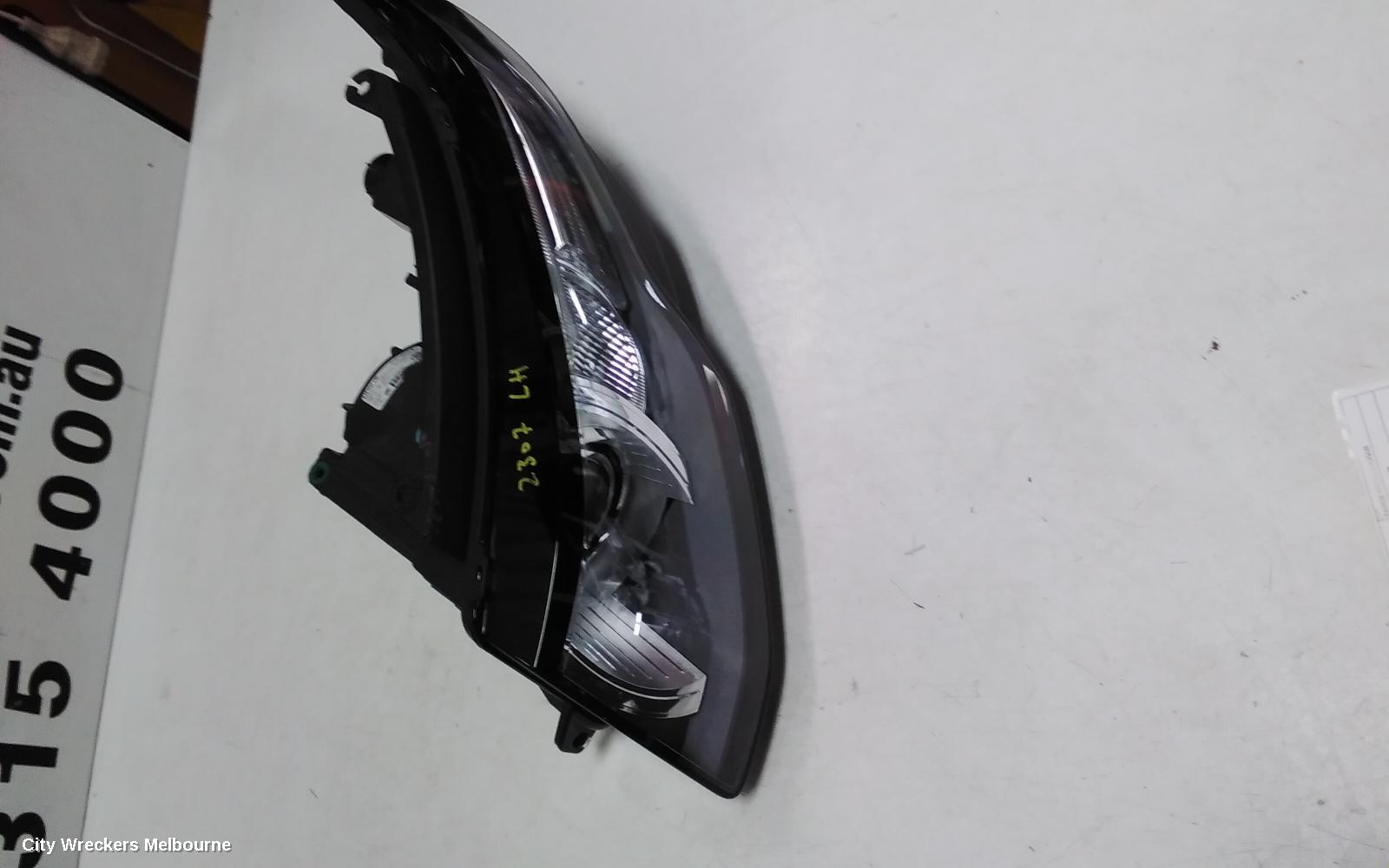 LAND ROVER RANGEROVER EVOQUE LEFT HEADLAMP, L538, HALOGEN TYPE, 11/2011 - 06/2015