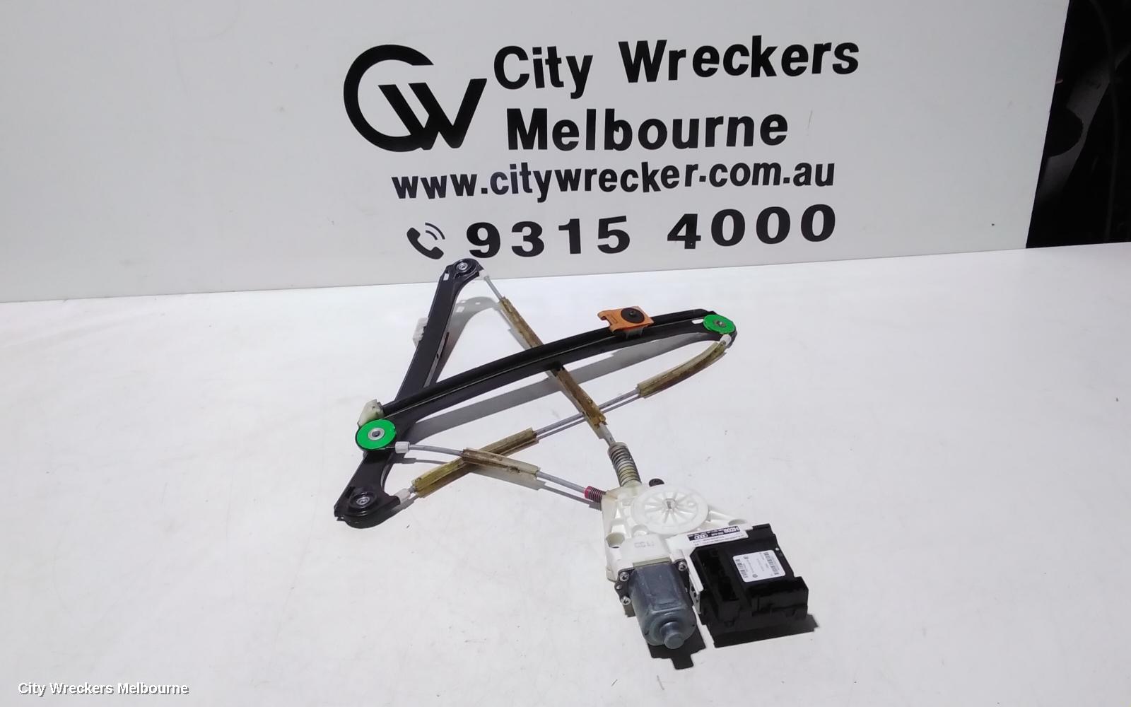 AUDI A3 LEFT FRONT WINDOW REG/MOTOR, 8P, 5DR HATCHBACK, 06/2004 - 04/2013