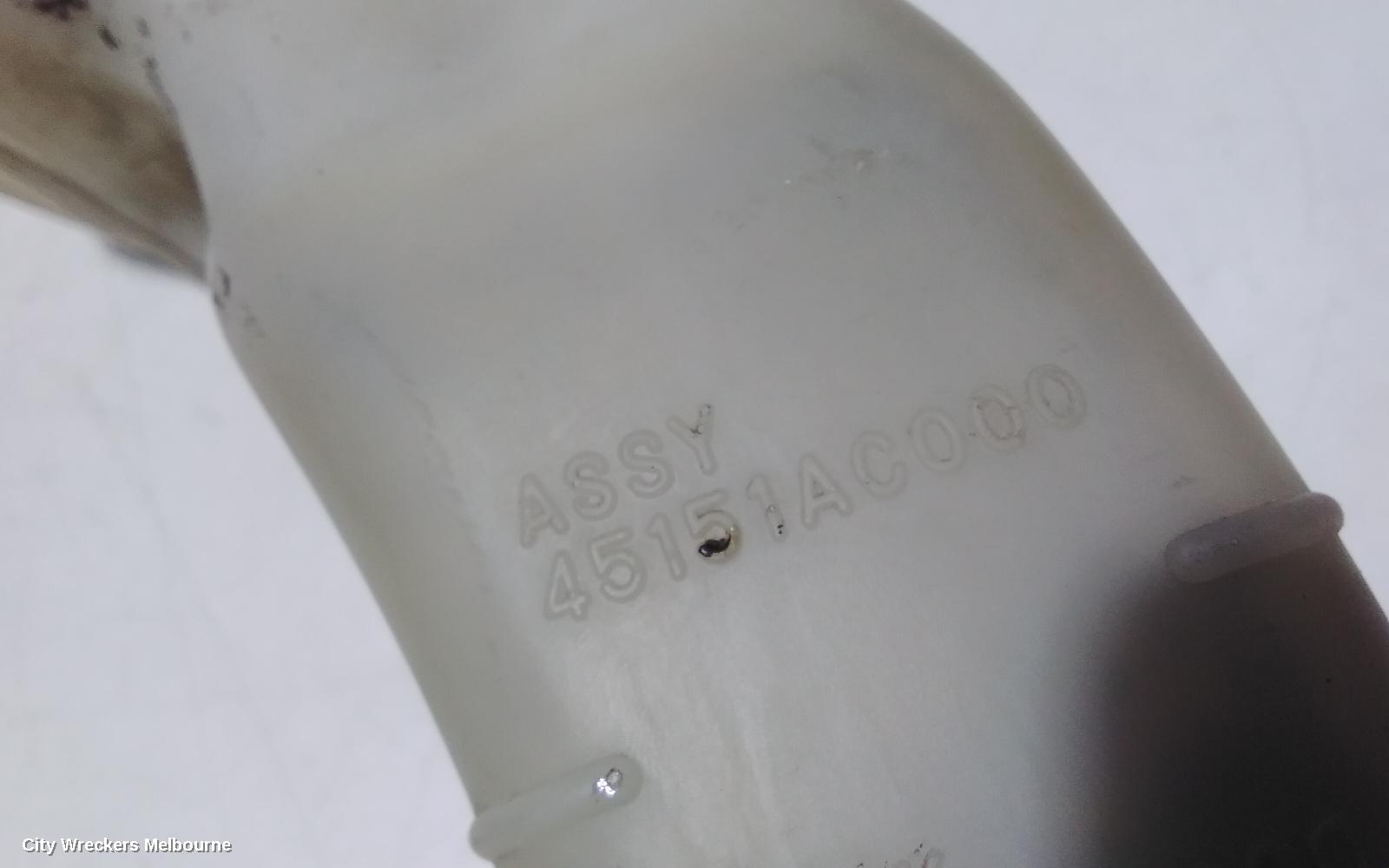 SUBARU IMPREZA OVERFLOW BOTTLE, 11/2002 - 06/2005