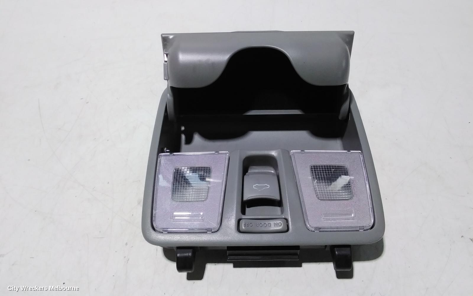 HYUNDAI VELOSTER COURTESY LIGHT, ROOF CONSOLE, BLACK, W/ SUNGLASS HOLDER, W/ SUNROOF BUTTONS TYPE, FS, 12/2011 ONWARDS