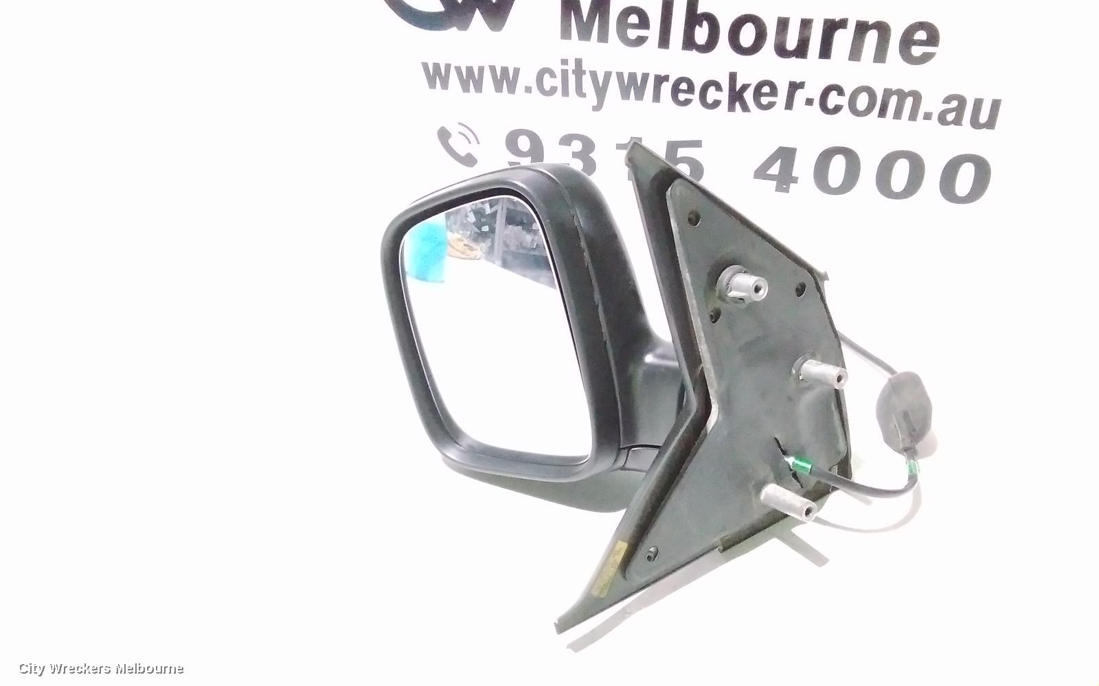 VOLKSWAGEN TRANSPORTER LEFT DOOR MIRROR, T5, VAN, BLACK, 12/2009 - 06/2015