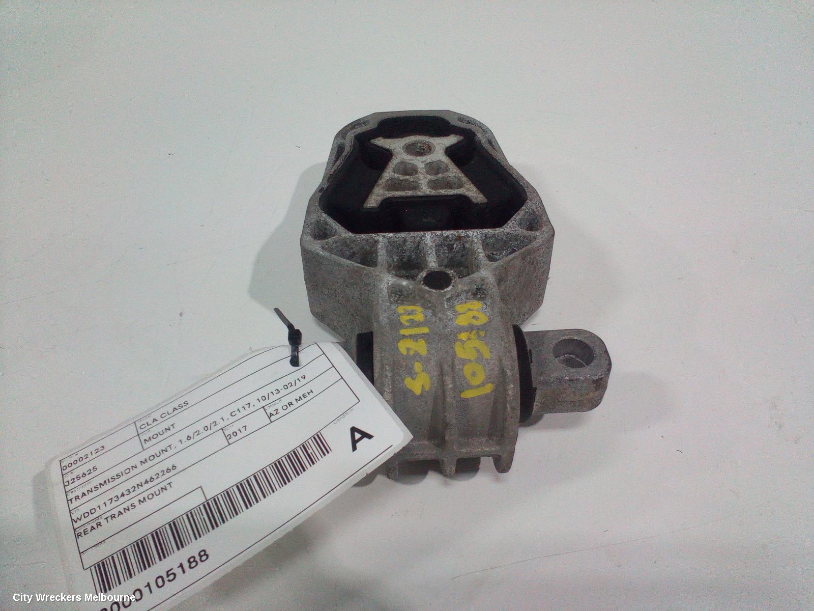 MERCEDES CLA CLASS MOUNT, TRANSMISSION MOUNT, 1.6/2.0/2.1, C117, 10/2013 - 02/2019