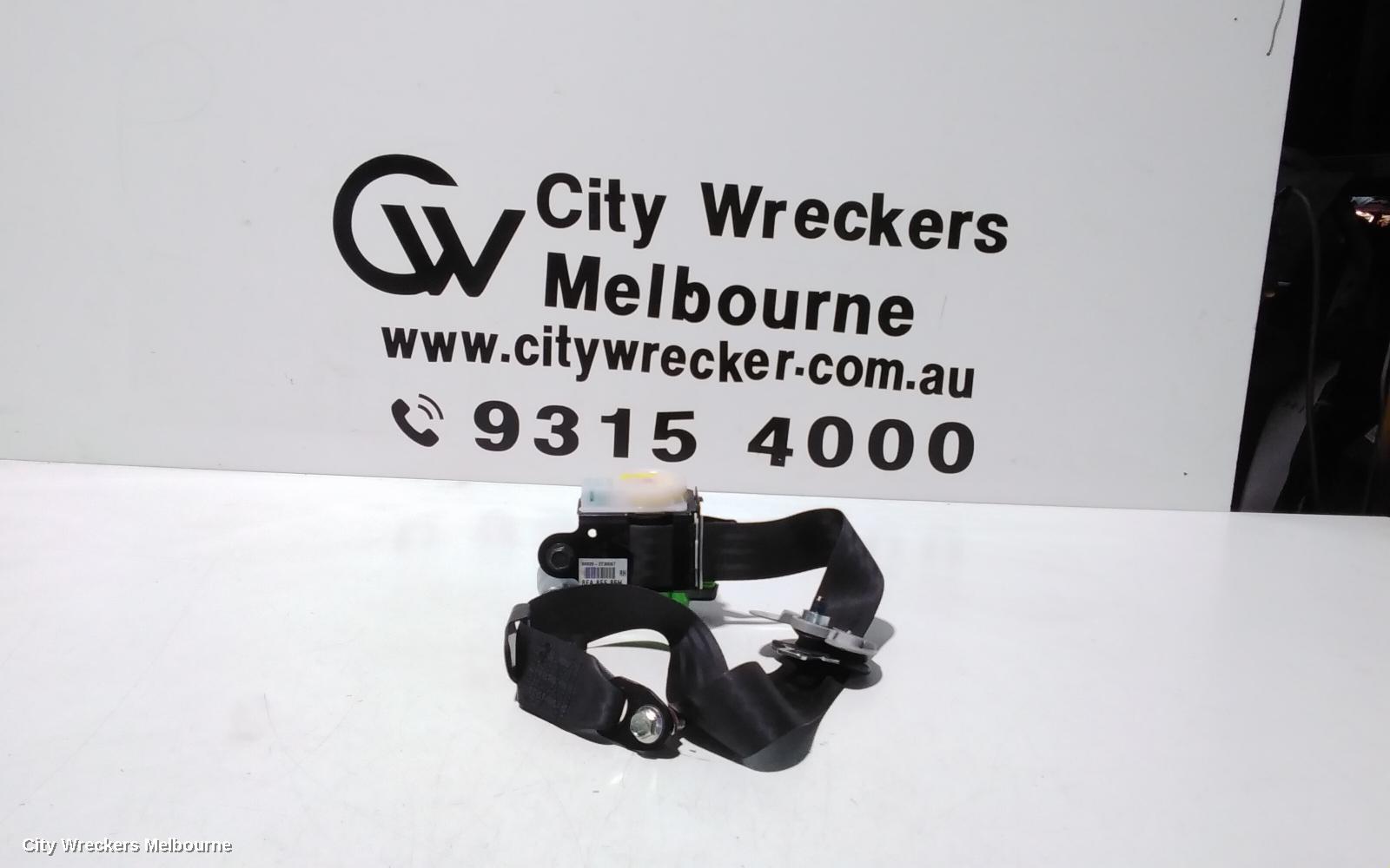 KIA OPTIMA SEATBELT/STALK, RH FRONT, SEAT BELT ONLY, TF, 01/2011 - 10/2015