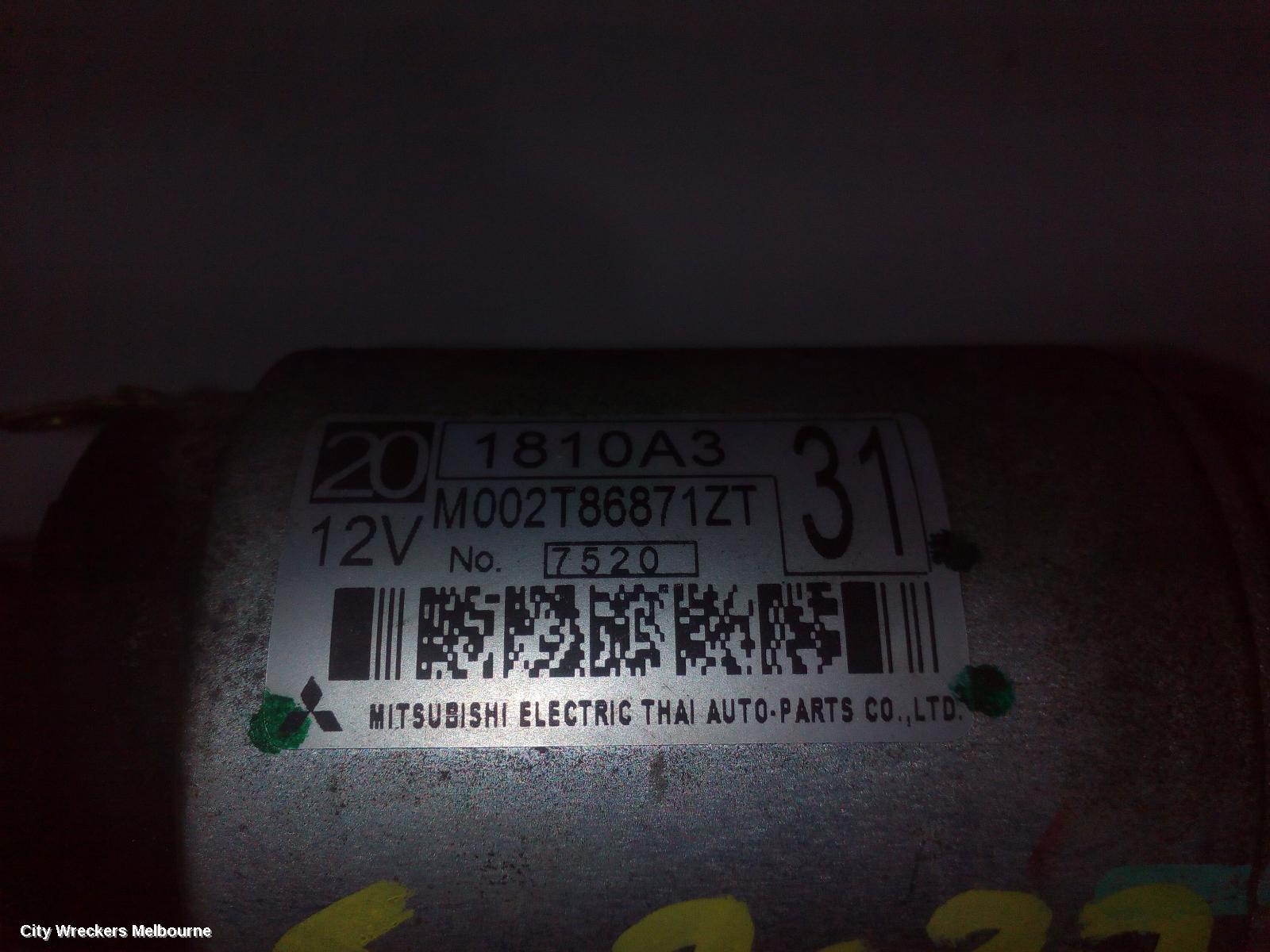 MITSUBISHI TRITON STARTER, DIESEL, 2.4, 4N15, AUTO T/M, MQ-MR, 03/2015 ONWARDS