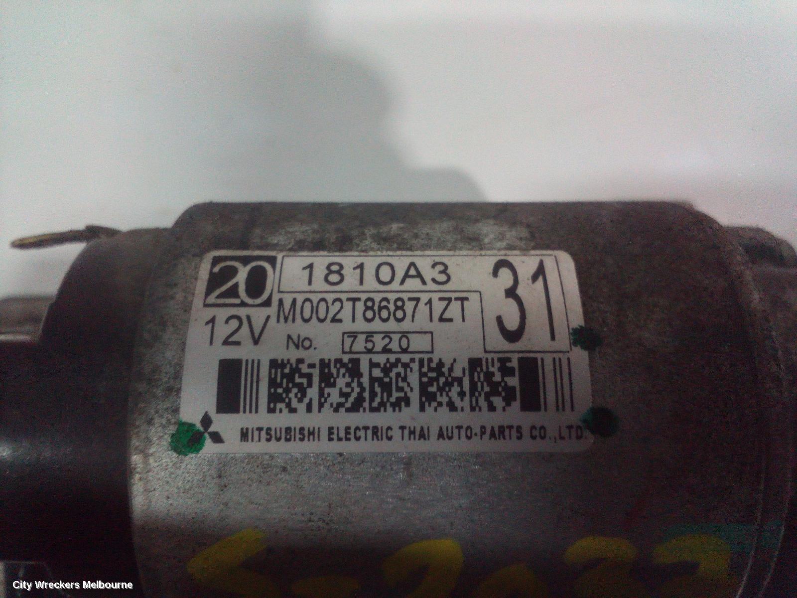 MITSUBISHI TRITON STARTER, DIESEL, 2.4, 4N15, AUTO T/M, MQ-MR, 03/2015 ONWARDS