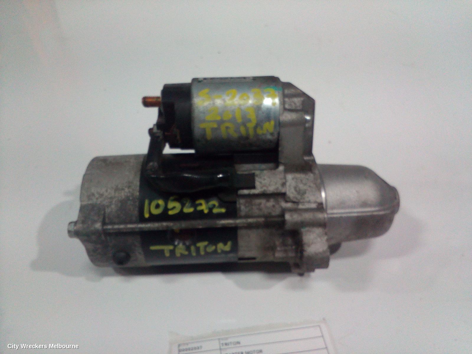 MITSUBISHI TRITON STARTER, DIESEL, 2.4, 4N15, AUTO T/M, MQ-MR, 03/2015 ONWARDS