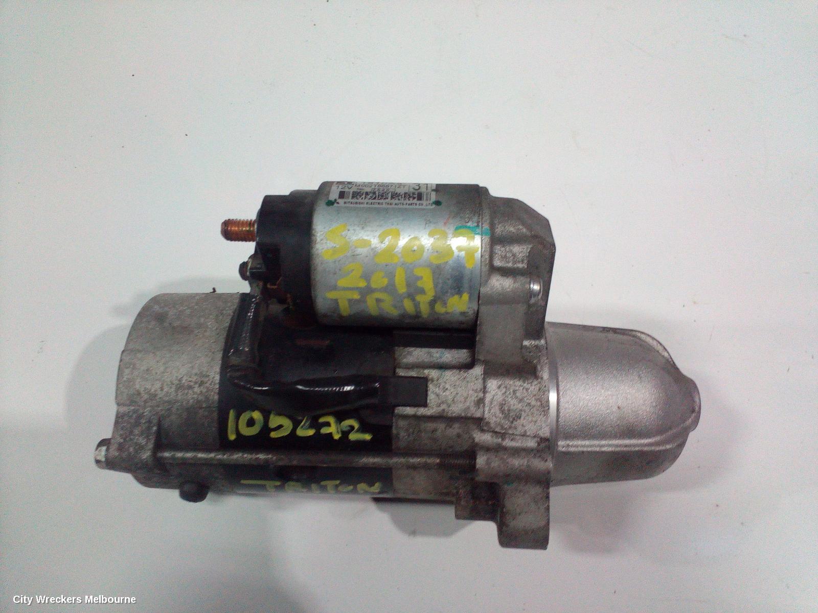 MITSUBISHI TRITON STARTER, DIESEL, 2.4, 4N15, AUTO T/M, MQ-MR, 03/2015 ONWARDS