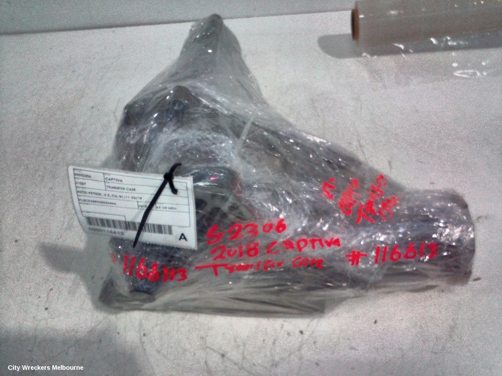HOLDEN CAPTIVA TRANSFER CASE, AUTO, PETROL, 3.0, CG, 01/2011 - 06/2018