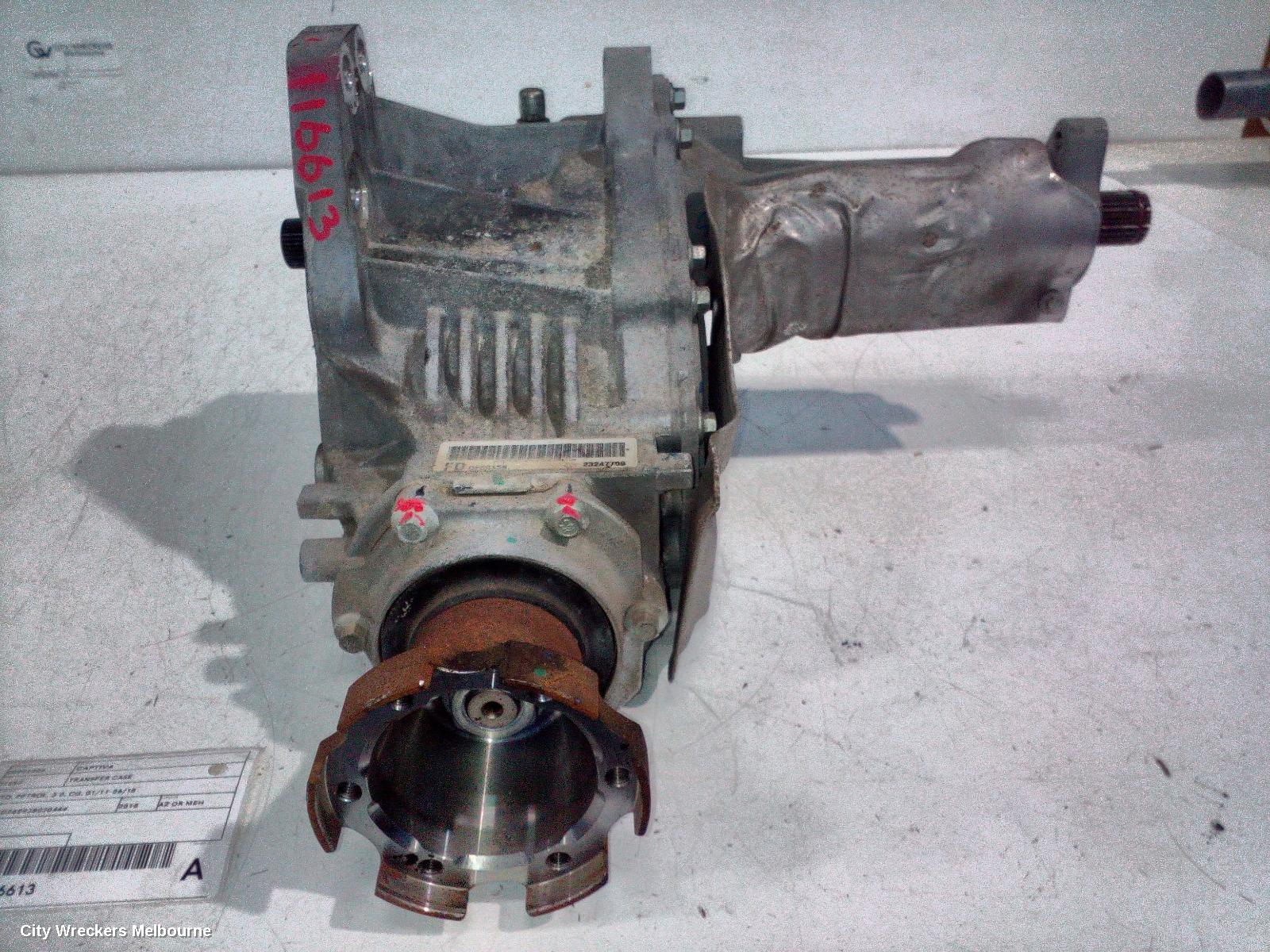 HOLDEN CAPTIVA TRANSFER CASE, AUTO, PETROL, 3.0, CG, 01/2011 - 06/2018