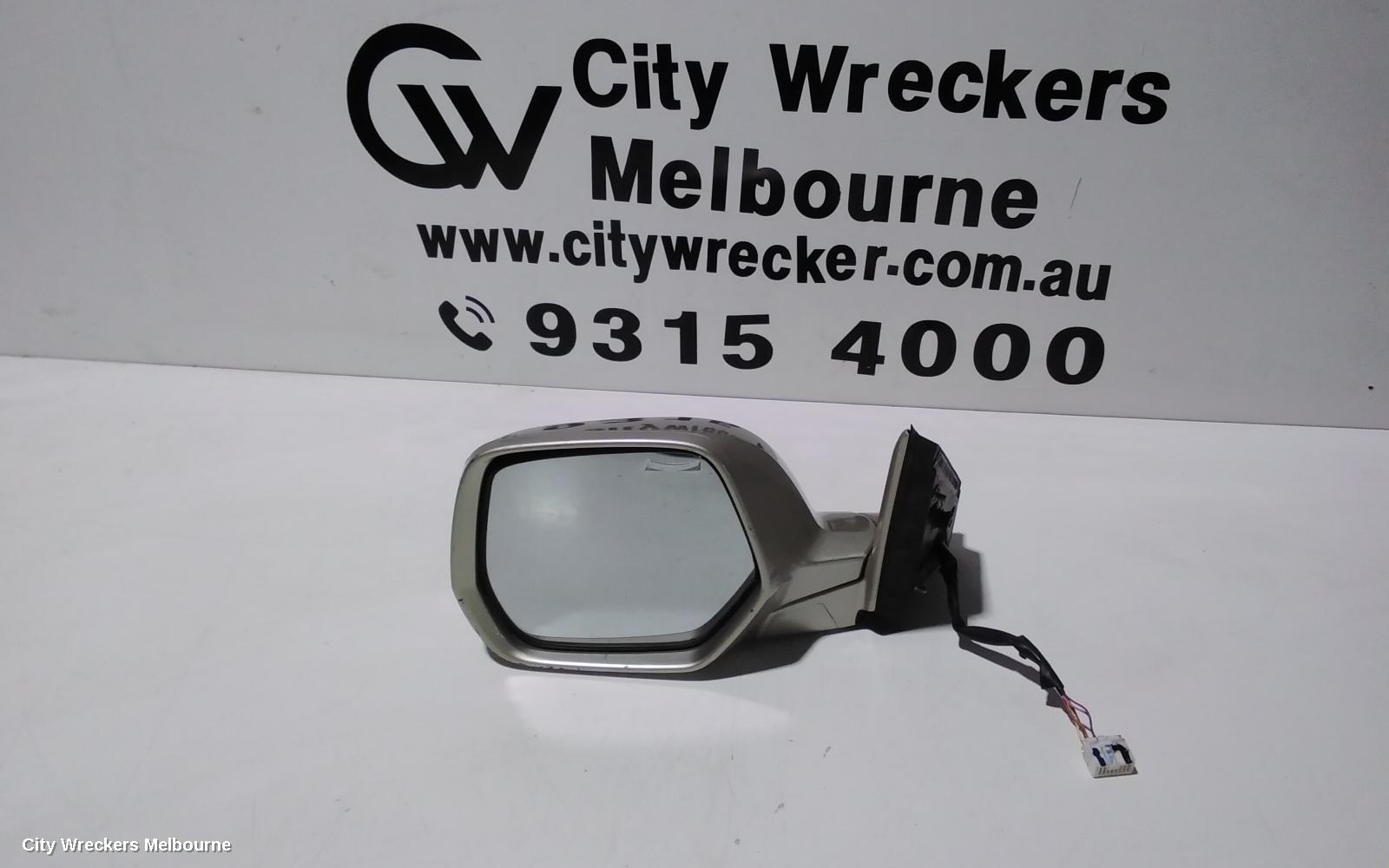 HONDA CRV LEFT DOOR MIRROR, RE, ELECT ADJ, POWER FOLD, COLOUR CODED, 03/2007 - 10/2012