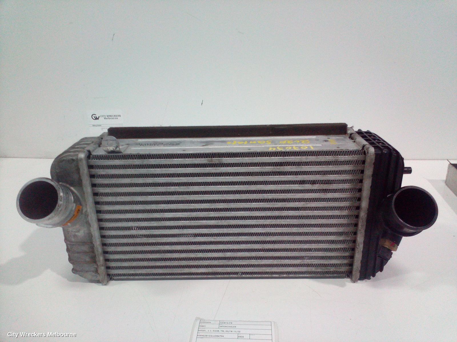 HYUNDAI SANTA FE INTERCOOLER, DIESEL, 2.2, D4HB, TM, 03/2018 - 12/2020