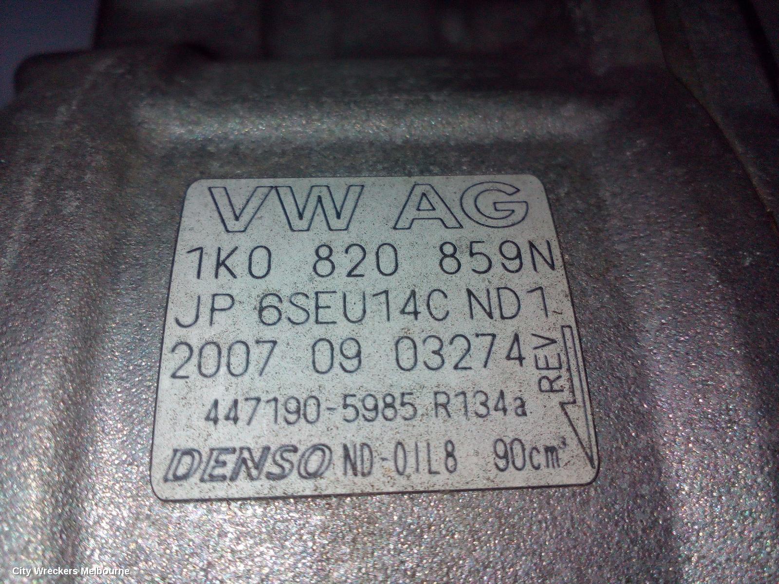 AUDI TT A/C COMPRESSOR, 8J, PETROL, DENSO BRAND (6SEU14C), 09/2006 - 12/2014