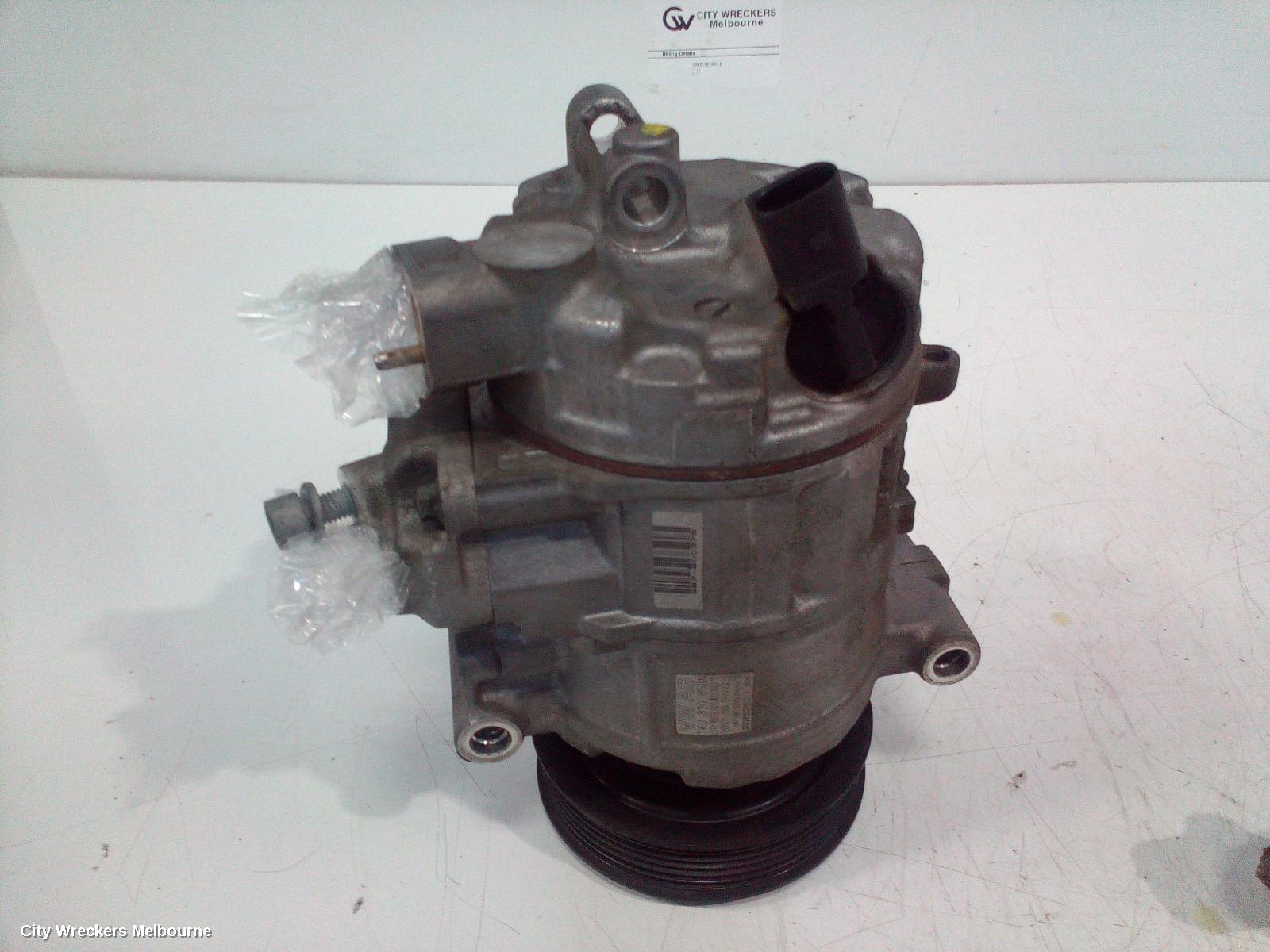 AUDI TT A/C COMPRESSOR, 8J, PETROL, DENSO BRAND (6SEU14C), 09/2006 - 12/2014