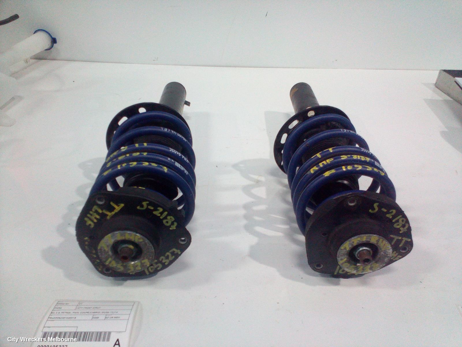 AUDI TT LEFT FRONT STRUT, 8J, 2.0, PETROL, FWD, COUPE/CABRIO, 09/2006 - 12/2014