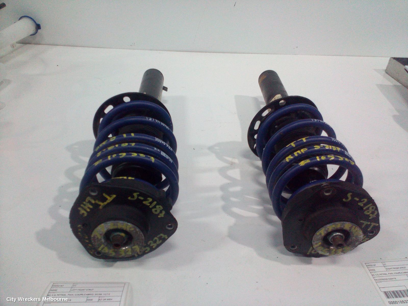 AUDI TT RIGHT FRONT STRUT, 8J, 2.0, PETROL, FWD, COUPE/CABRIO, 09/2006 - 12/2014