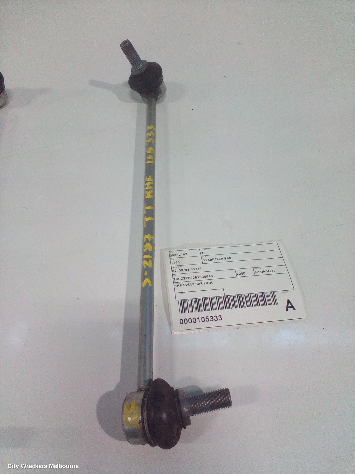 AUDI TT STABILISER BAR, 8J, 09/2006 - 12/2014