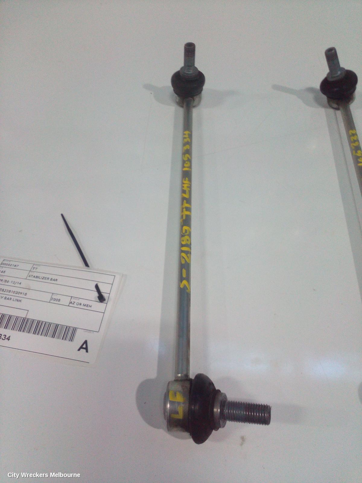 AUDI TT STABILISER BAR, 8J, 09/2006 - 12/2014