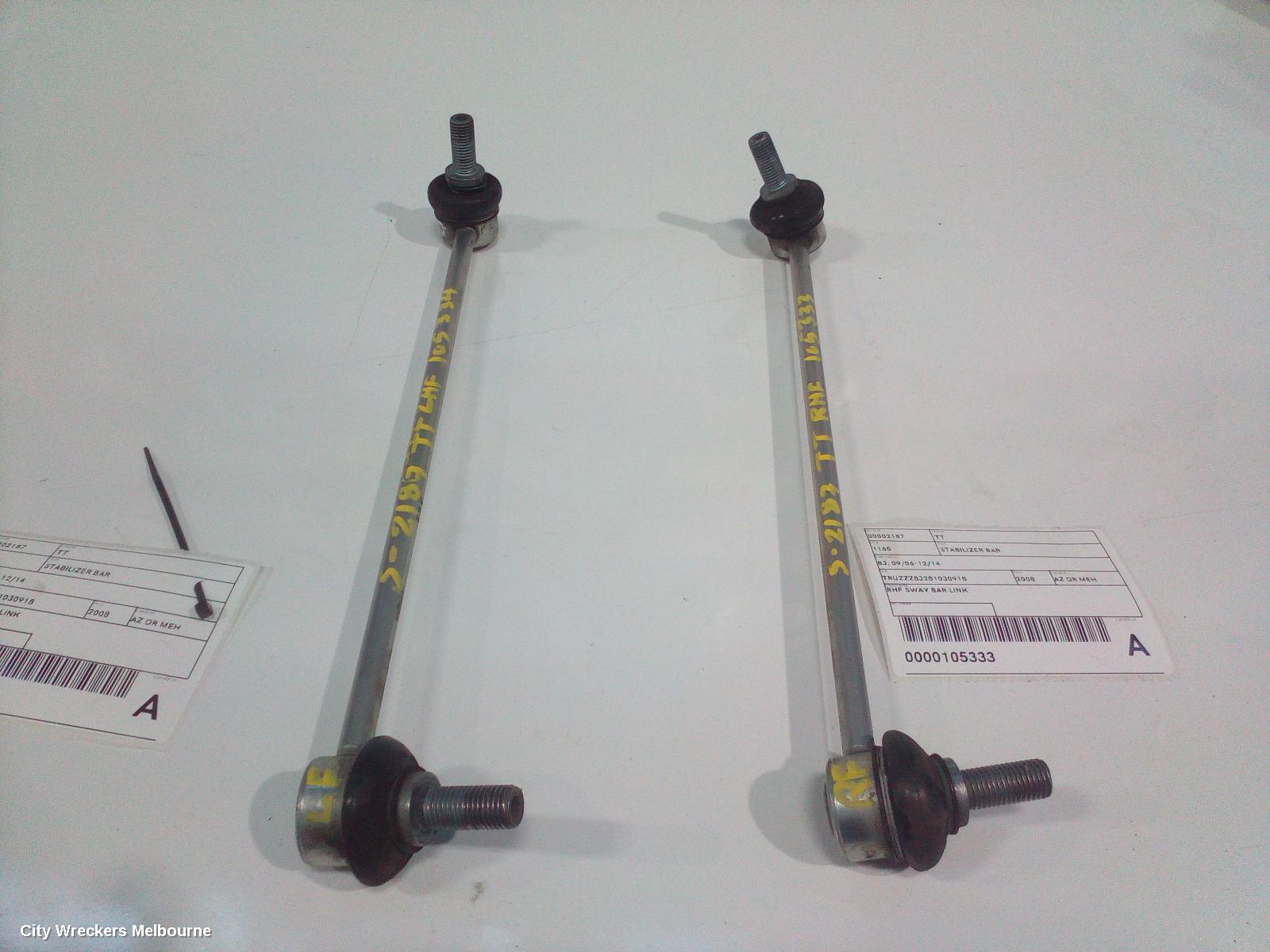 AUDI TT STABILISER BAR, 8J, 09/2006 - 12/2014