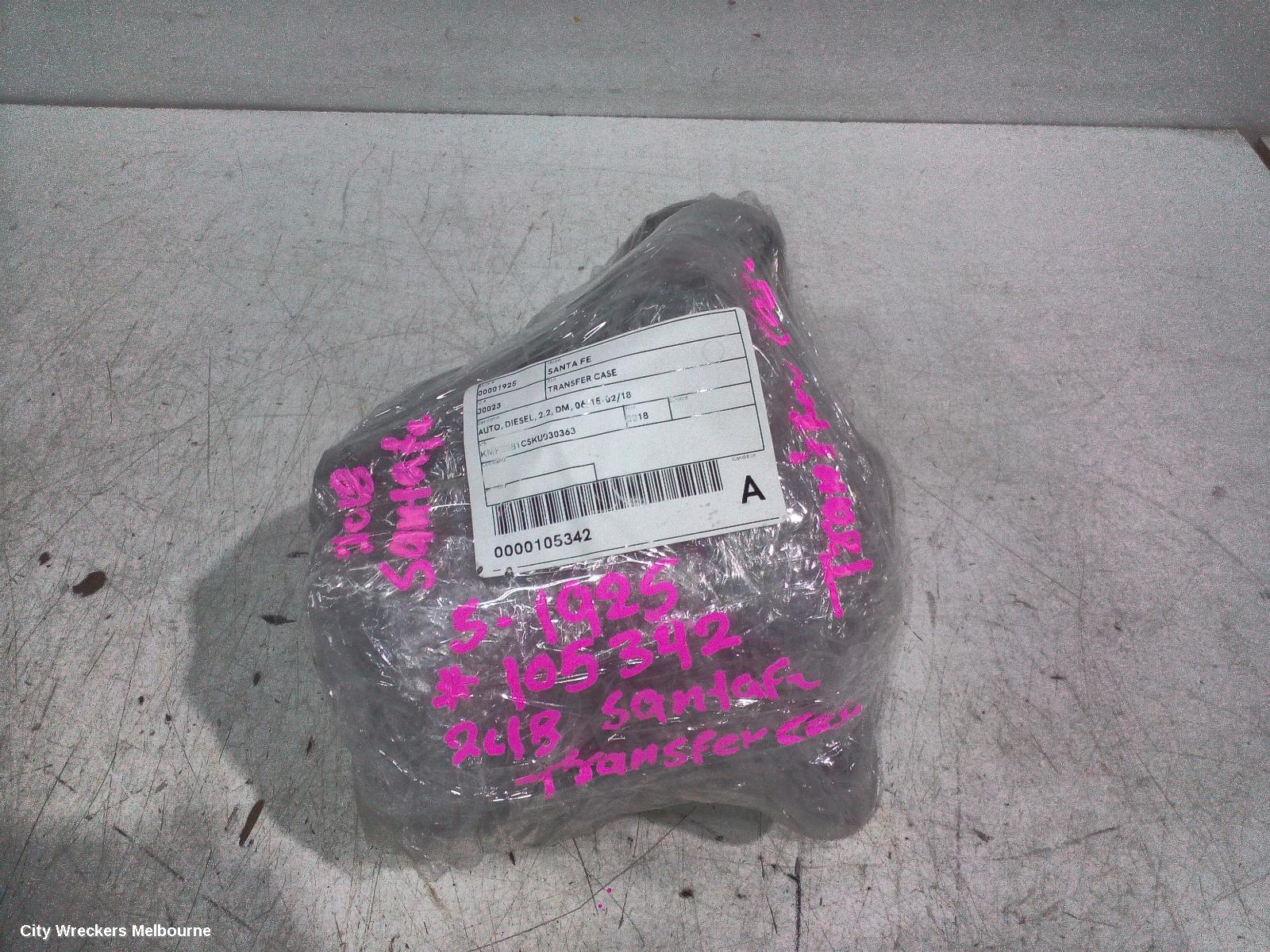 HYUNDAI SANTA FE TRANSFER CASE, TM, 03/2018 - 10/2023