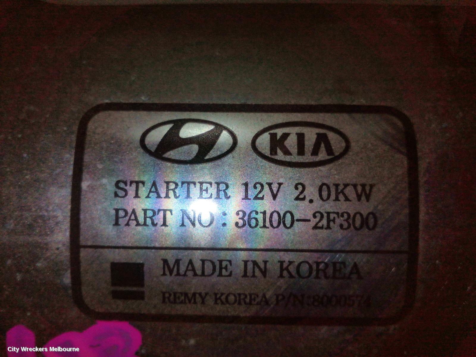 HYUNDAI SANTA FE STARTER, DIESEL, 2.2, D4HB, TURBO, TM, 03/2018 - 12/2020