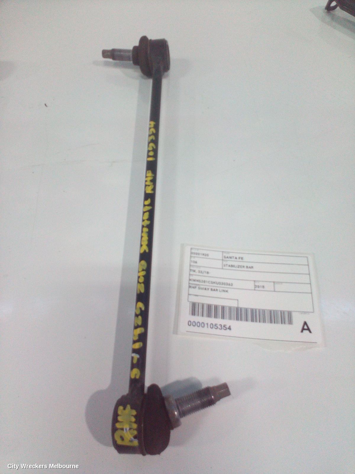 HYUNDAI SANTA FE STABILISER BAR, TM, 03/2018 - 10/2023