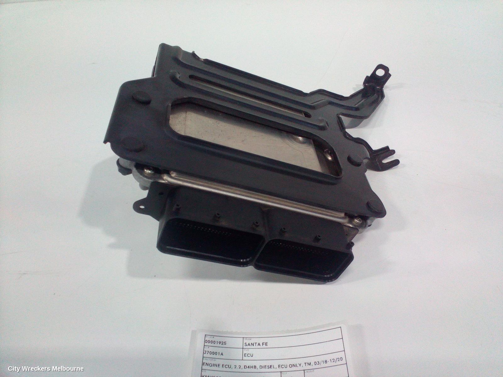HYUNDAI SANTA FE ECU, ENGINE ECU, 2.2, D4HB, DIESEL, ECU ONLY, TM, 03/2018 - 12/2020