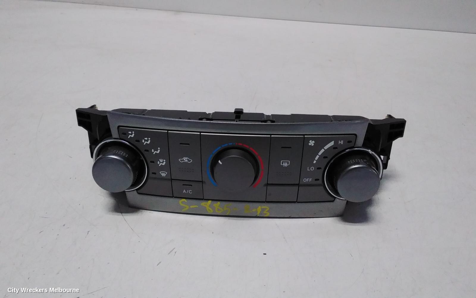TOYOTA KLUGER HEATER/AC CONTROLS, GSU40-GSU45, STANDARD TYPE (FRONT), 05/2007 - 02/2014