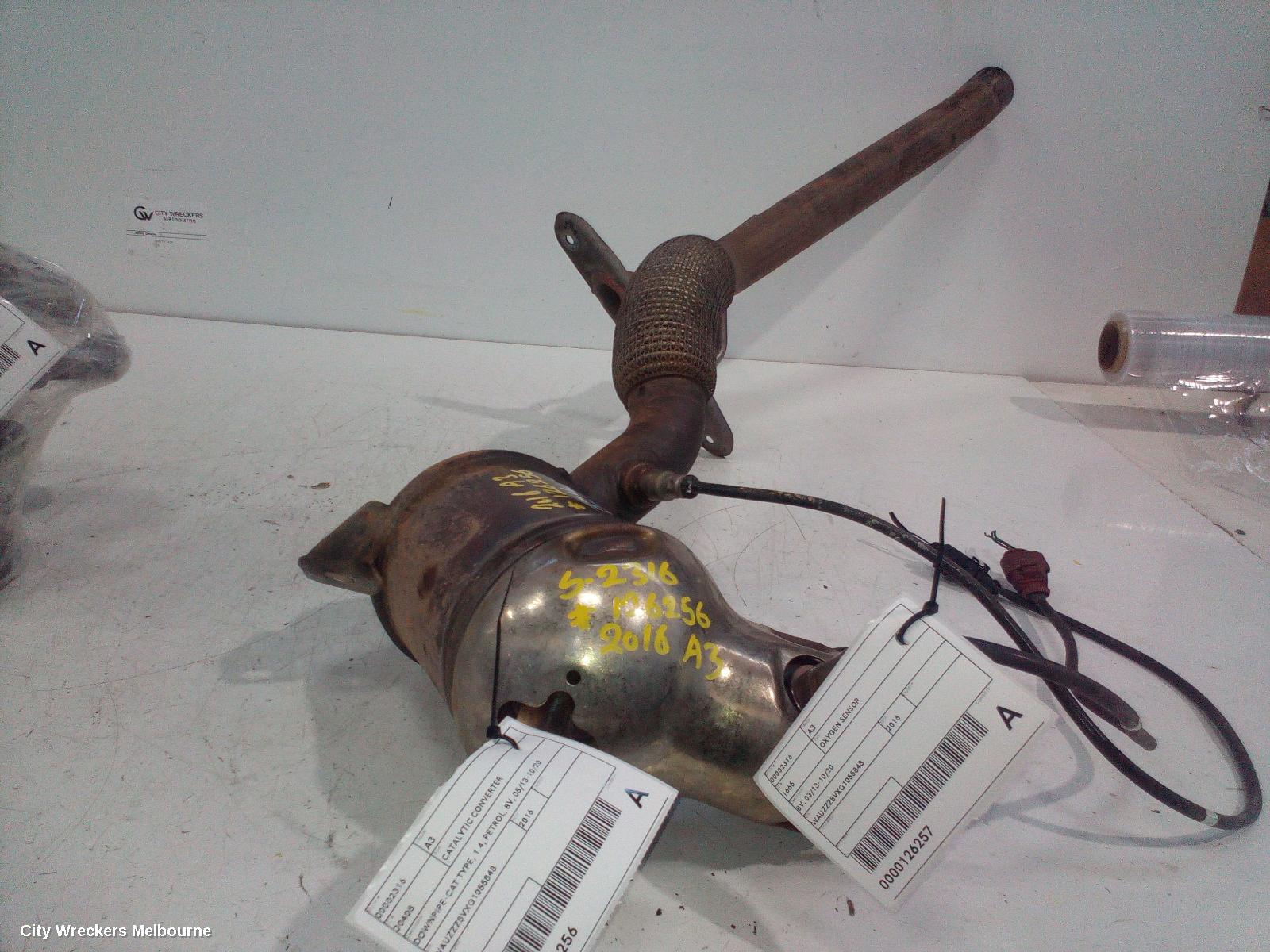 AUDI A3 CATALYTIC CONVERTER, DOWNPIPE-CAT TYPE, 1.4, PETROL, 8V, 05/2013 - 10/2020